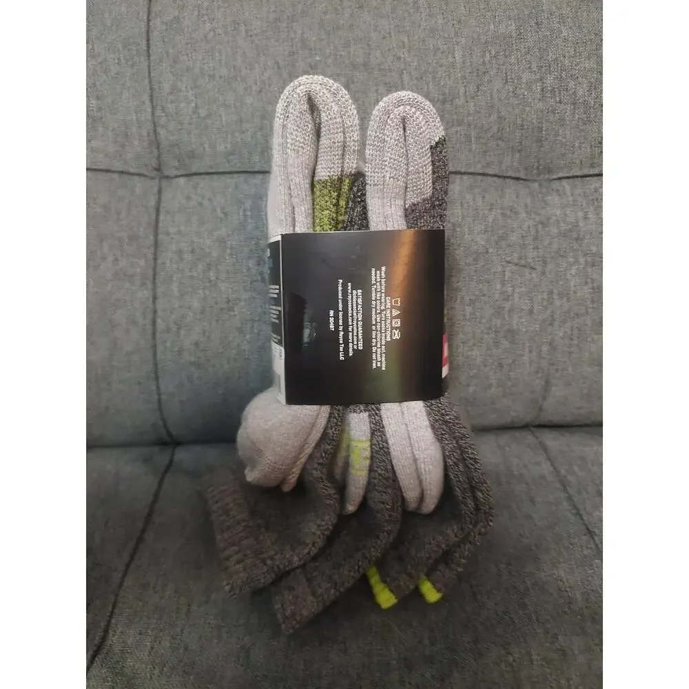 3 Pairs Dickies Steel Toe Crew Performance Thermals Wool Blend Midweight Socks